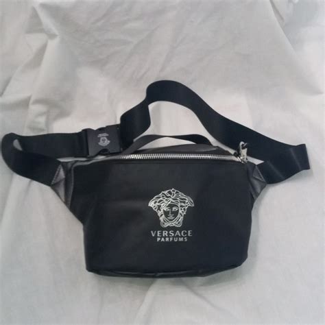 versace fanny pack|versace black and white purse.